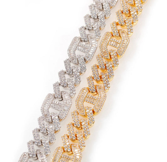 FIGARO BRACELET- 14 mm Figaro Cuban link bracelet