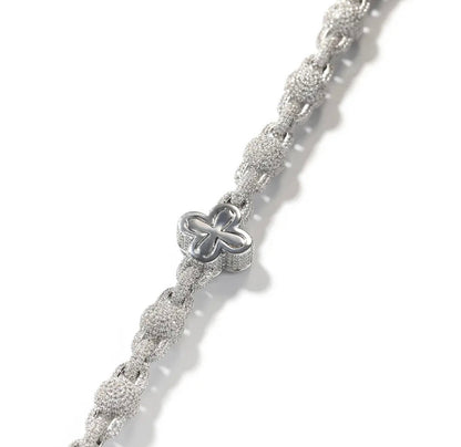 CLOVER BRACELET-18 mm Four leaf clover ball-beaded bracelet