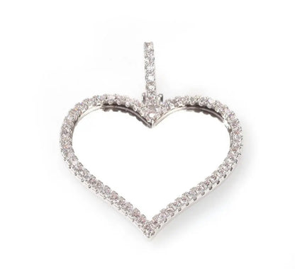 FOREVER- 3.8 cm Heart photo pendant