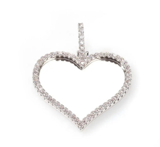 FOREVER- 3.8 cm Heart photo pendant