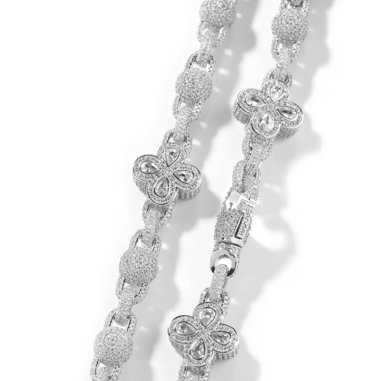 CLOVER BRACELET-18 mm Four leaf clover ball-beaded bracelet
