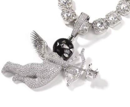 CUPID - 8.3 cm Ski mask cupid pendant