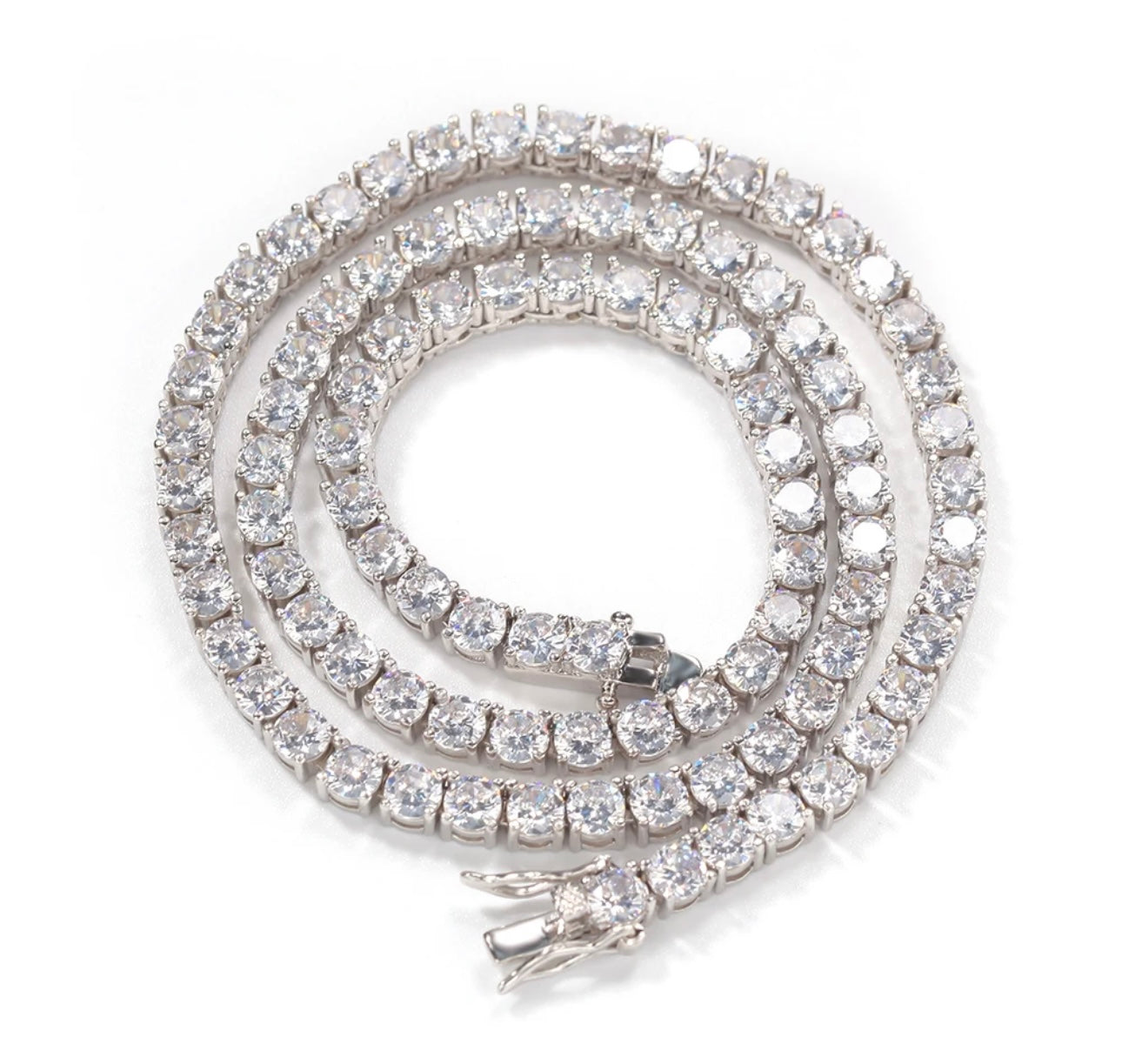 925 MOIS NECK CANDY - 925 Sterling Silver Moissanite tennis chain