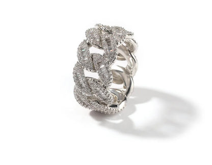 CUBANO RING- 12 mm Cuban link band ring